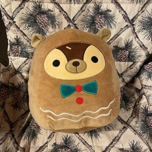 12” Hans the Gingerbread Hedgehog Squishmallow (Holiday Edition)